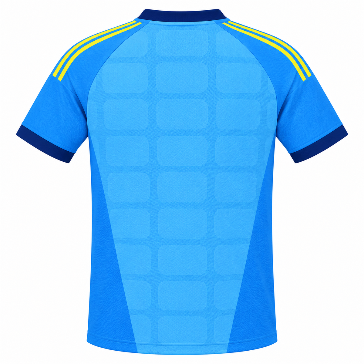 Belgium 2026 blue goalkeeper shirt back view