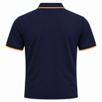 Russia 2026 navy travel polo shirt back view