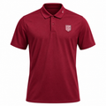 USA 2026 red travel polo shirt front