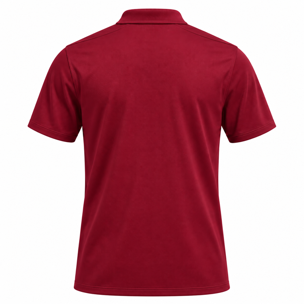 USA 2026 red travel polo shirt back view