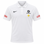 Australia 2026 travel polo shirt front, white with crest