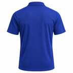 USA 2026 blue travel polo shirt back view