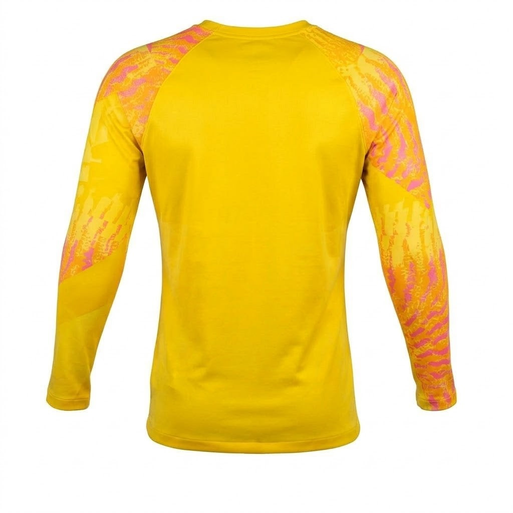 Netherlands 2026 yellow long sleeve goalkeeper shirt back view