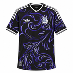 Argentina 2026-27 away shirt front, black with purple swirls