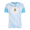 Argentina 2026-27 pre-match shirt front with sky blue sunburst