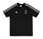 Belgium 2026 black retro travel shirt front with shoulder tape