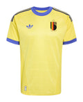 Belgium 2026 yellow retro goalkeeper shirt front with purple collar