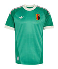 Belgium 2026 green retro goalkeeper shirt front with cream collar