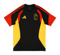 Belgium 2026 black training shirt front with red shoulders