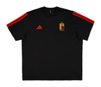 Belgium 2026 black and red travel shirt front with crest