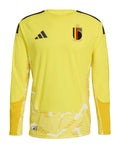 Belgium 2026 yellow long sleeve goalkeeper shirt front