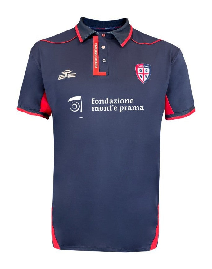 Cagliari Calcio 2025-26 Navy Polo Shirt
