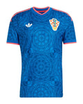 Croatia 2026-27 away shirt front in blue with pink trim