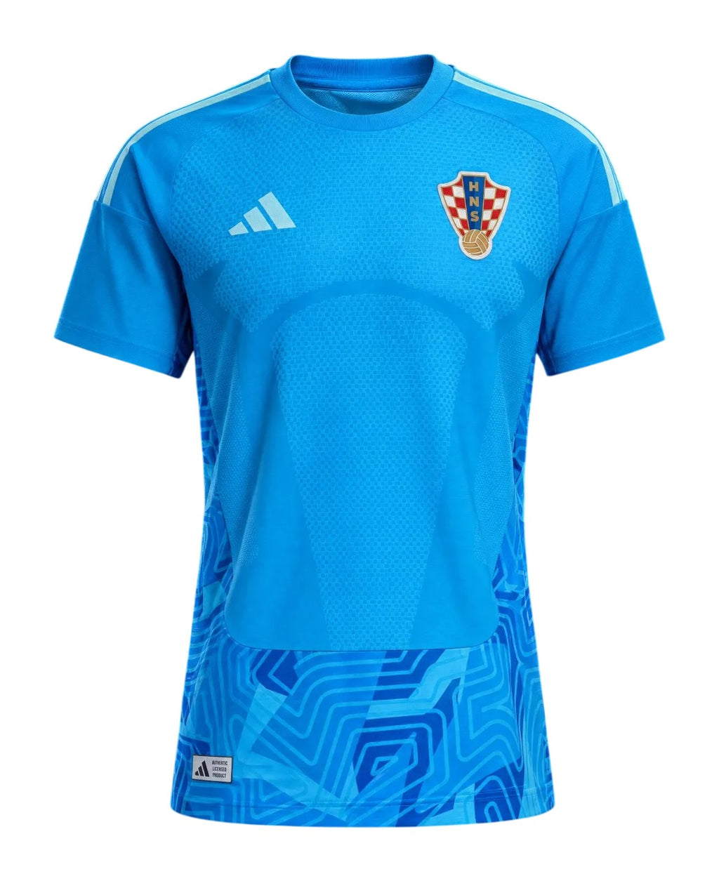 Croatia 2026-27 sky blue goalkeeper jersey front