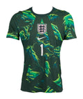 England 2026 green goalkeeper shirt front with number 1
