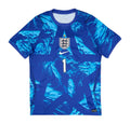 England 2026 blue goalkeeper shirt front with number 1