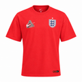 England 2026 red travel shirt front with crest