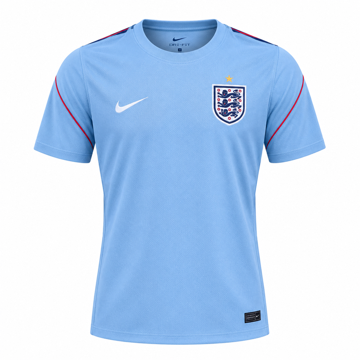 England 2026 sky blue training shirt front