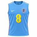 England 2026 training vest front, sky blue with EE sponsor