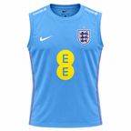 England 2026 training vest front, sky blue with EE sponsor