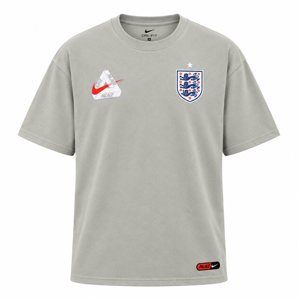 England 2026 grey travel shirt front with crest