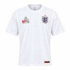 England 2026 white travel shirt front with crest