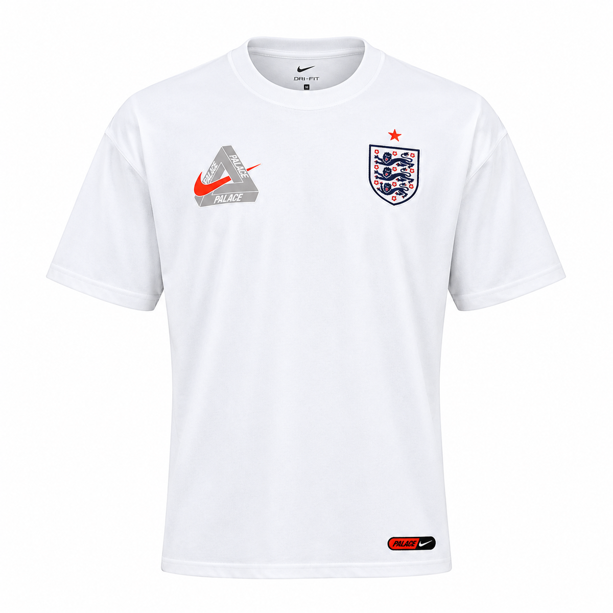 England 2026 white travel shirt front with crest