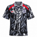 England 2026 graphic travel shirt front with black and white print