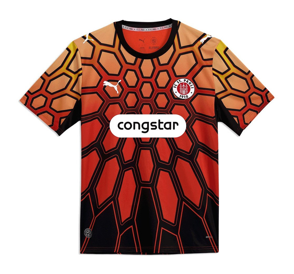 FC St. Pauli 2026-27 Orange Goalkeeper Shirt