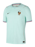 France 2026 away shirt front, mint green with copper crest