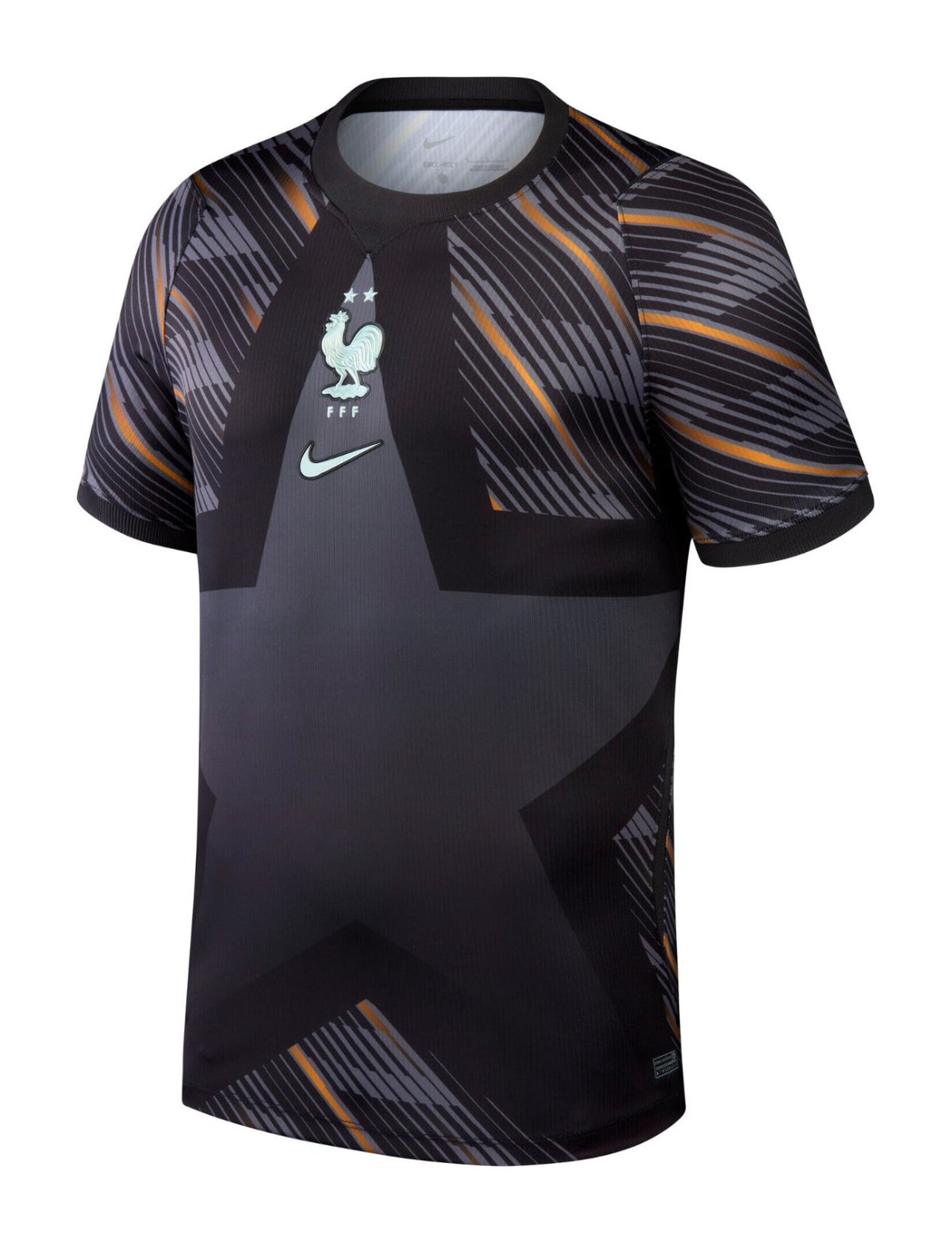 France 2026 black goalkeeper shirt front with copper stripes