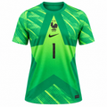 France 2026 green goalkeeper shirt front with number 1