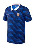 France 2026 home shirt front, royal blue with white polo collar
