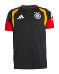 Germany 2026 black training shirt front with red and gold sleeves