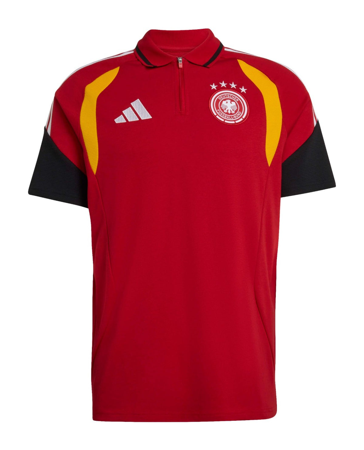 Germany 2026 red travel polo shirt front