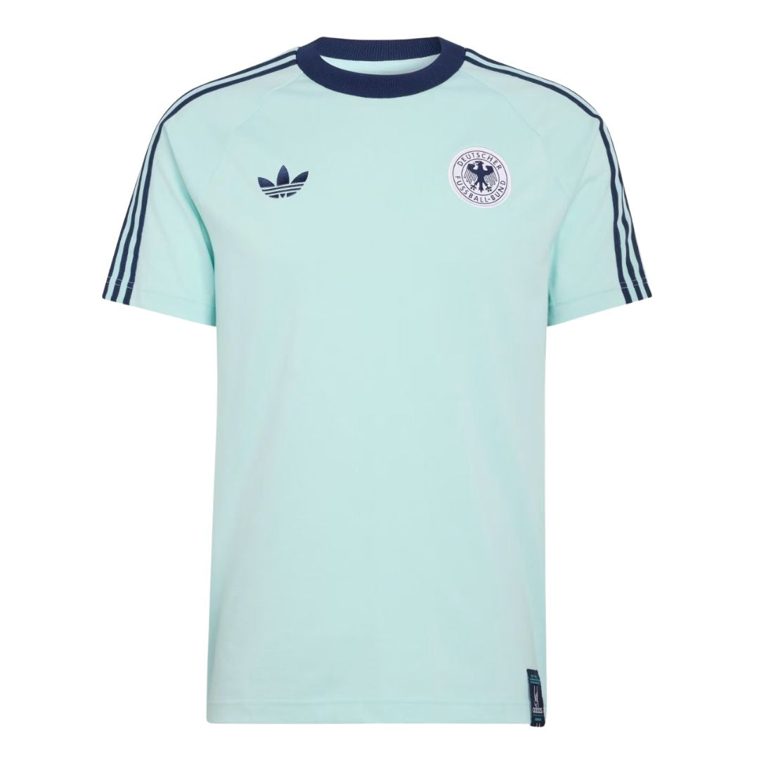 Germany 2026 mint travel shirt front with navy collar