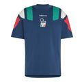Italy 2026 navy travel jersey front with tricolore panels