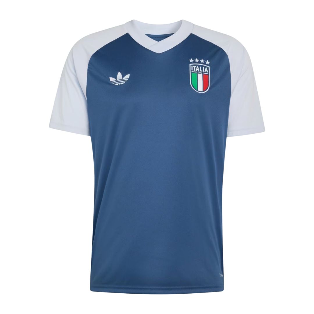Italy 2026 pre-match away shirt front in navy