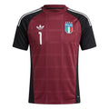 Italy 2026 red goalkeeper shirt front with number 1