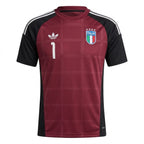 Italy 2026 red goalkeeper shirt front with number 1