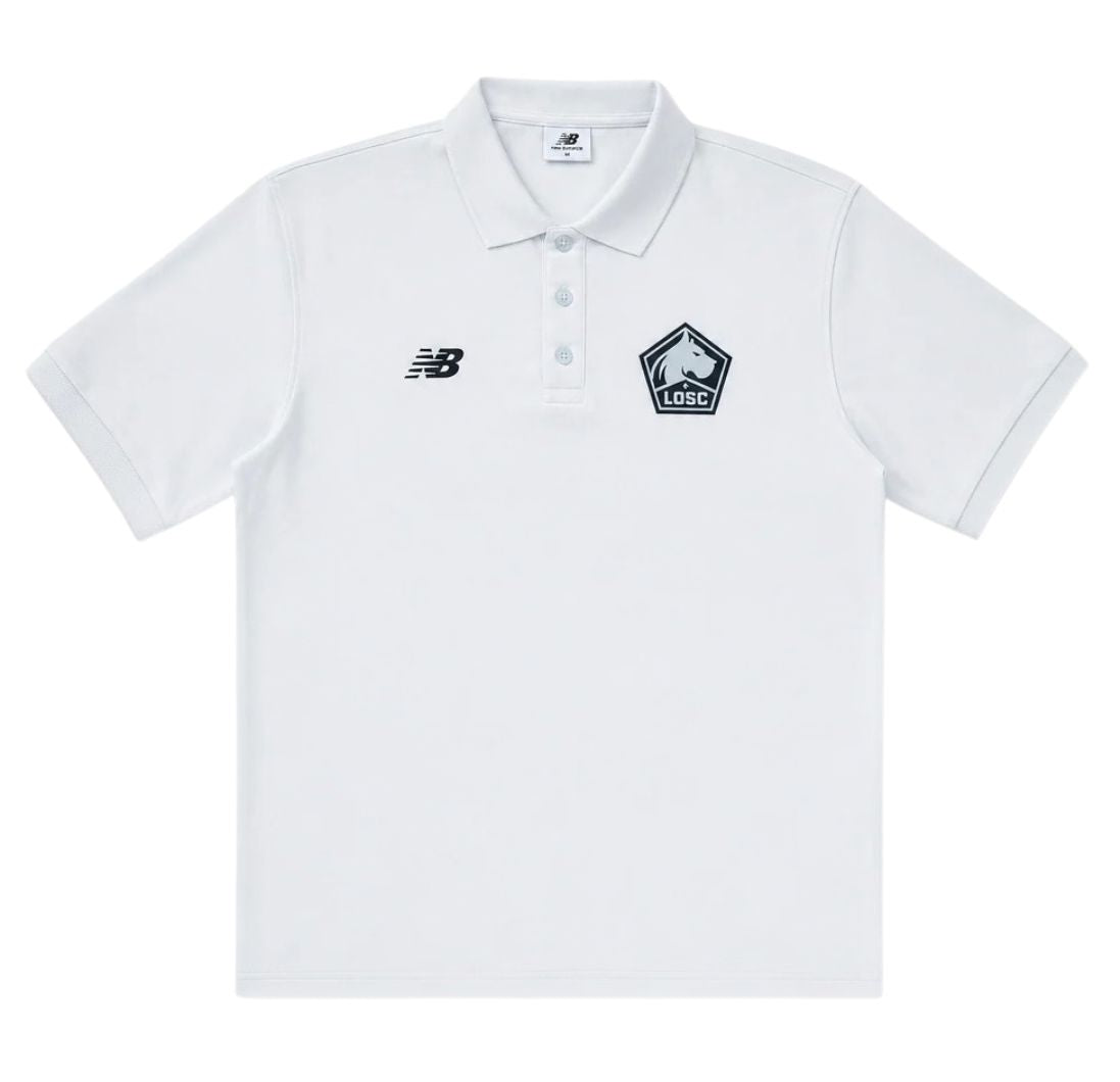  Lille LOSC 2026-27 White Travel Polo Shirt 