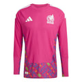 Mexico 2026 pink long sleeve goalkeeper shirt front