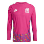 Mexico 2026 pink long sleeve goalkeeper shirt front