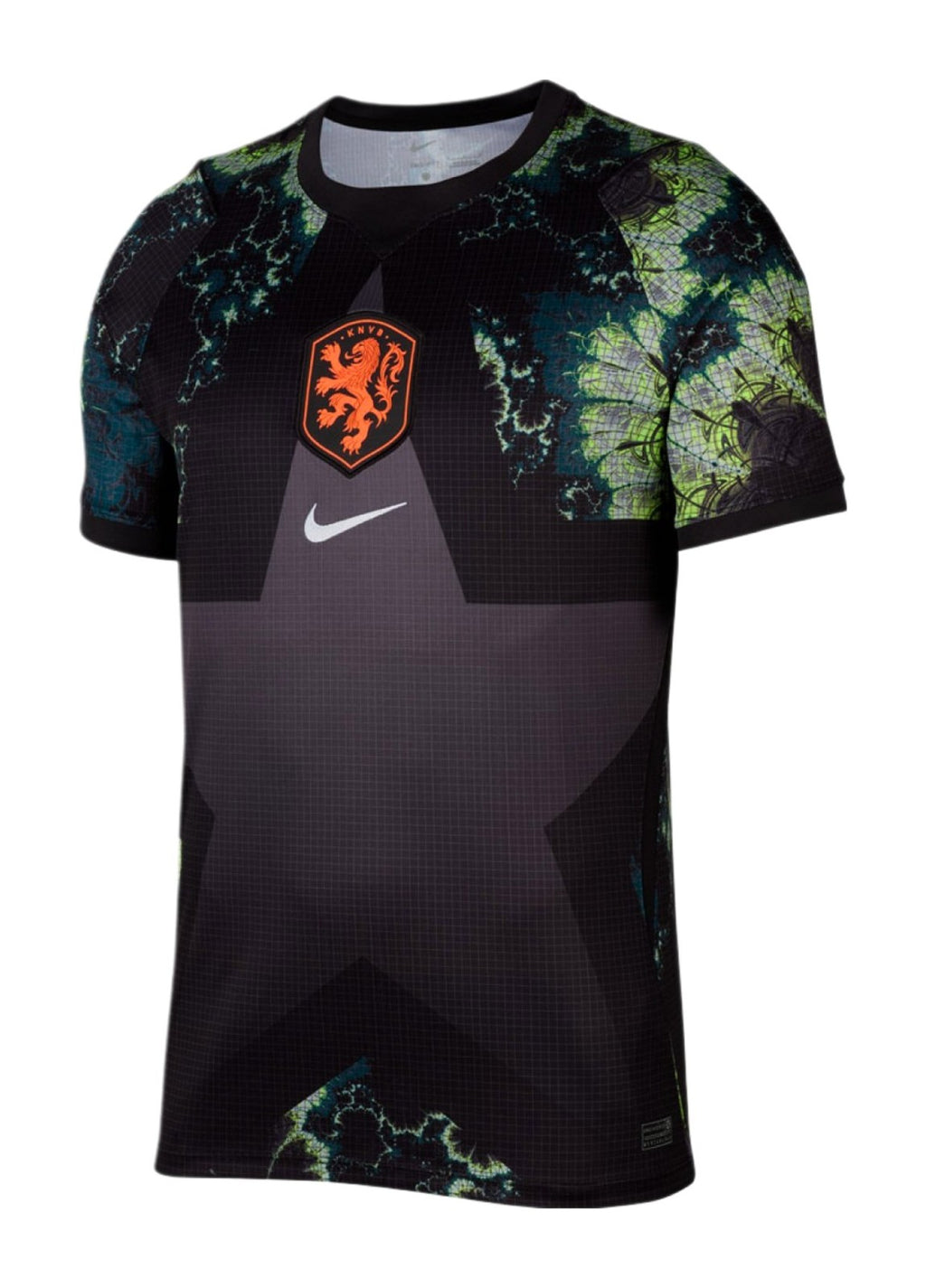 Netherlands 2026 black goalkeeper shirt front with marble print