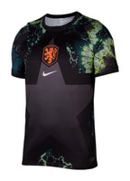Netherlands 2026 black goalkeeper shirt front with marble print