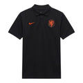 Netherlands 2026 black travel polo shirt front