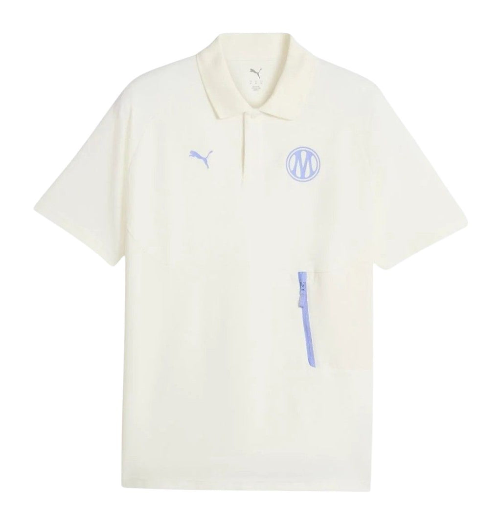 Olympique Marseille 2026-27 White Travel Polo Shirt 1