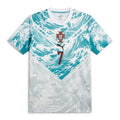 Portugal 2026-27 away shirt front, white with teal brush print
