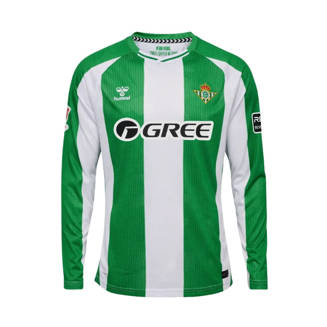 Real Betis Long Sleeve Home Shirt 2025-26