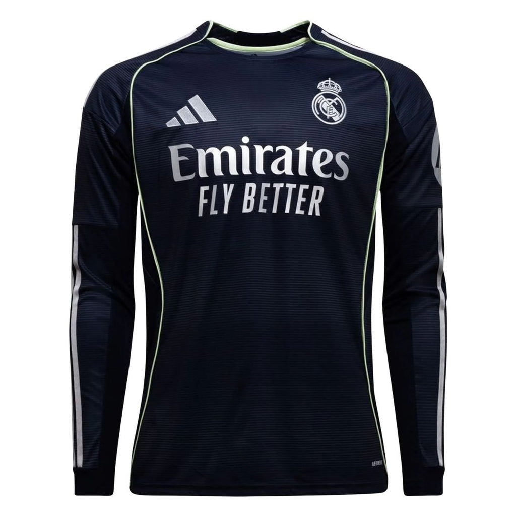 Real Madrid Away Shirt 2025-26 Long Sleeves